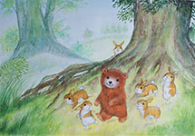 Baby Bear & Friends in the forest